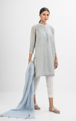 Light Blue Semi Formal Kurti Light Blue Semi Formal Kurti