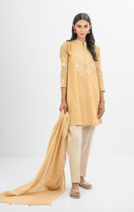 Beige Semi Formal Kurti Beige Semi Formal Kurti