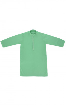 Aqua Green Handloom Boys Kurta
