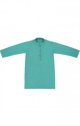 Green Handloom Boys Kurta