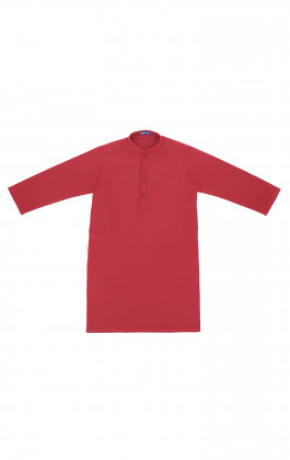 Red Handloom Boys Kurta