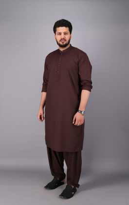 Maroon 2 PCs Dyed Cotton