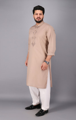 Grey Cotton Kurta