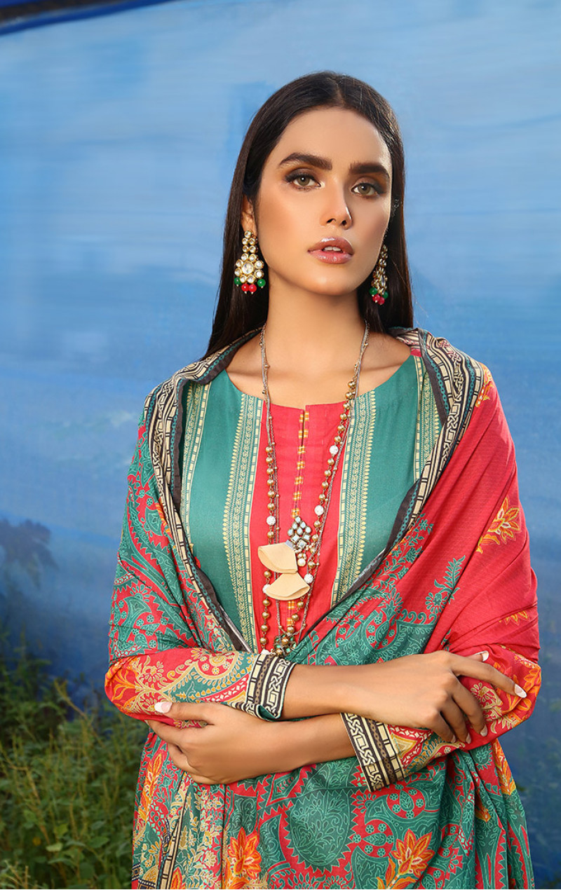 Emerald 2 PCs Cambric Printed