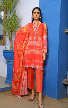 Coral 3 PCs Cambric Printed