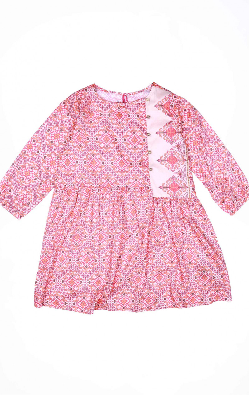 Red Beige Girls Kurti